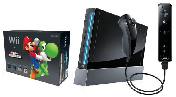 CONSOLE NINTENDO WII PRETO C/JOGO NEW SUPER MARIO BROS